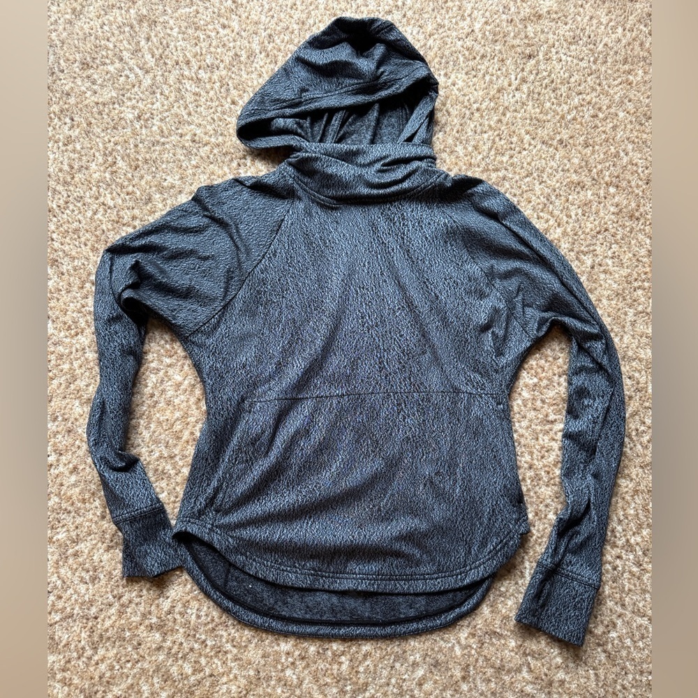 Lululemon Women's 4 Pick Up The Pace Long Sleeve Hoodie Jacquard w/ Thumb Holes